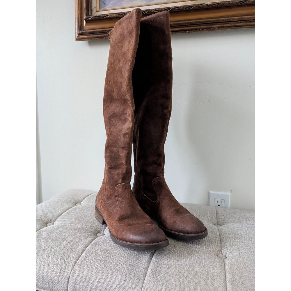 Born Borman Whiskey Barrel Knee high leather boots size 9.5 - Picture 2 of 7